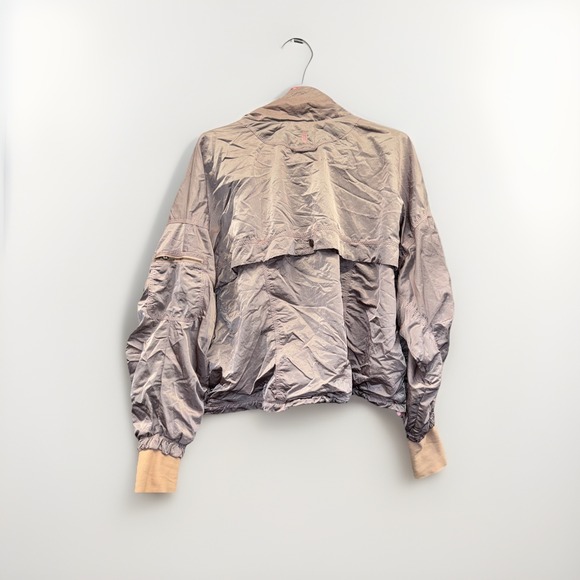Free People FP Movement Opal Satin Jacket Medium EUC - Picture 7 of 8